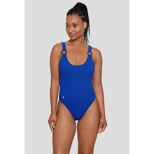 Costume da bagno intero Twist Rib blu POLO RALPH LAUREN