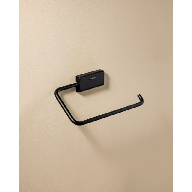 Porte-serviette Anneau mural avec vis ou adhésif NEXT Couleur noir mat <span itemprop=