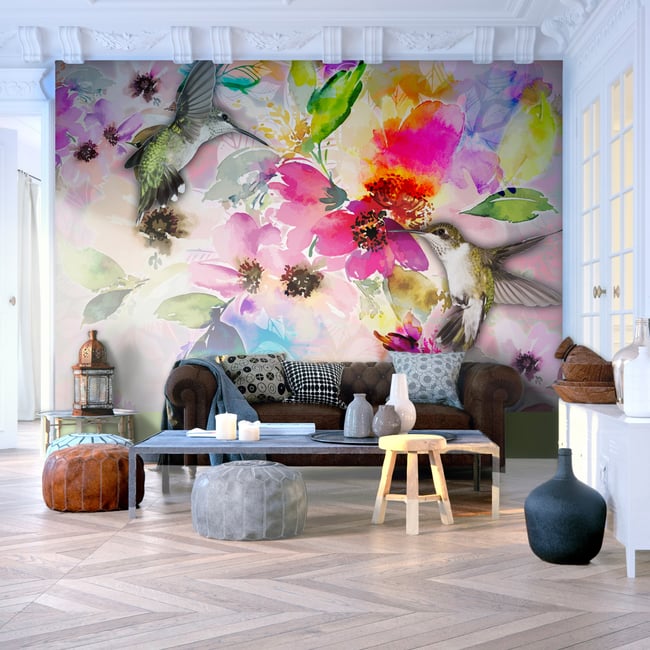 Papier peint intissé panoramique Animaux Colours of Nature Couleur multicouleur <span itemprop=