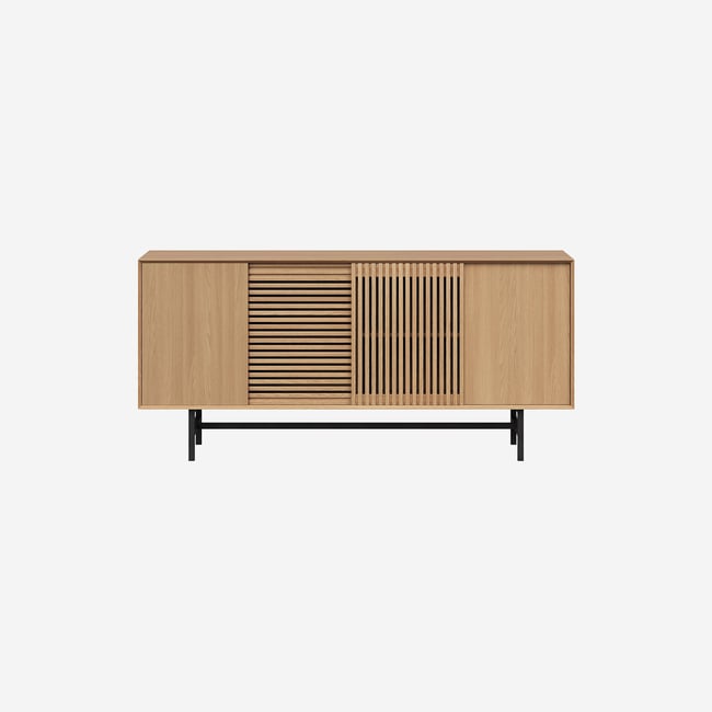 Buffet en chêne ELYA Couleur naturel clair <span itemprop=