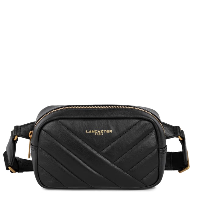 Sac banane SOFT MATELASSÉ noir <span itemprop=
