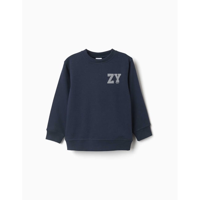 Sweat en molleton avec imprimé ZY en relief - ZIPPY