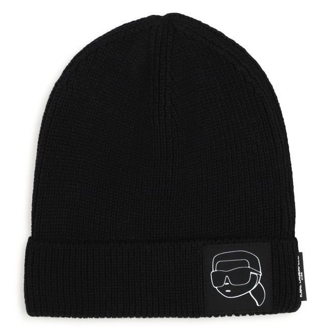 Bonnet en tricot black <span itemprop=