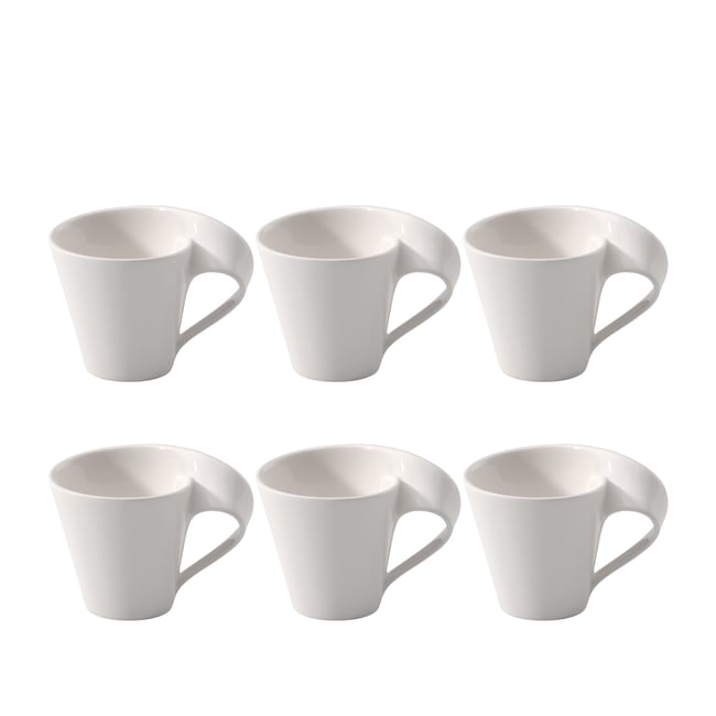 Tasse À Expresso 6 Pièces NEWWAVE Couleur blanc <span itemprop=