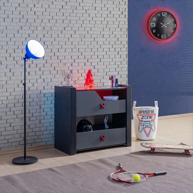 Комод, Gaming Zone / Гейминг Зоун антрацит SO'HOME