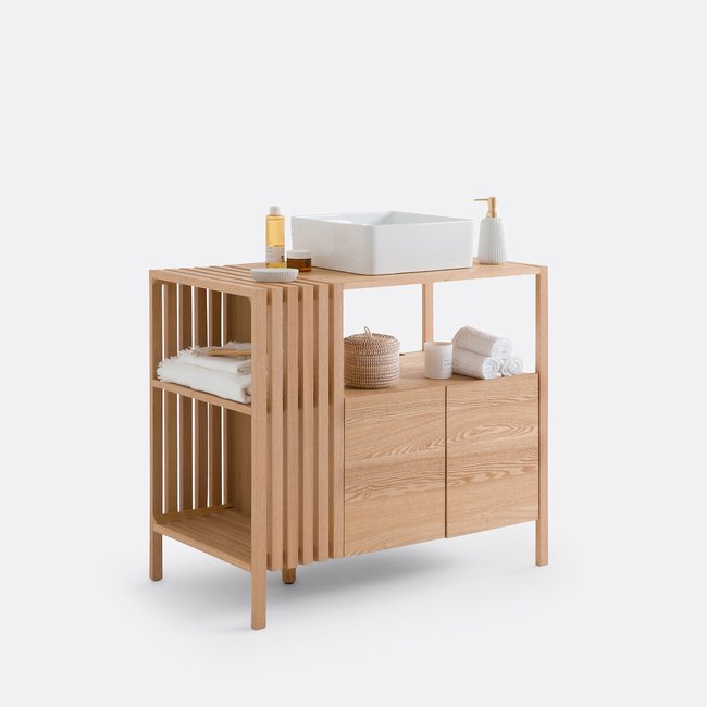 Móvel de toucador L93 cm, Theonie natural <span itemprop=