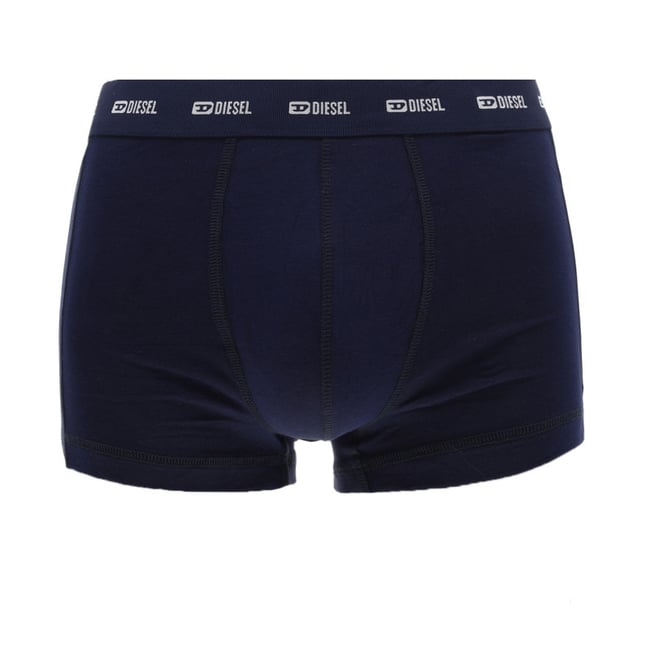Lot de 3 boxers en coton marine et noir unis avec un imprimé camouflage - DIESEL