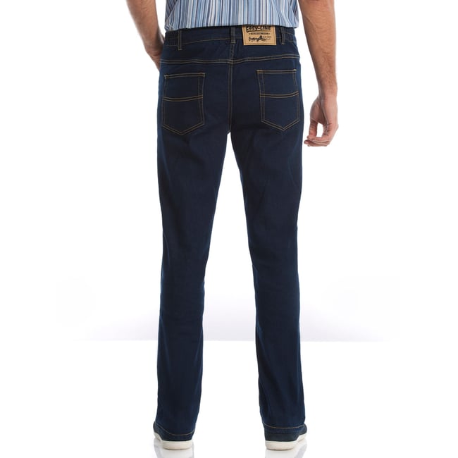 Jean droit extensible à taille élastiqué - DAXON