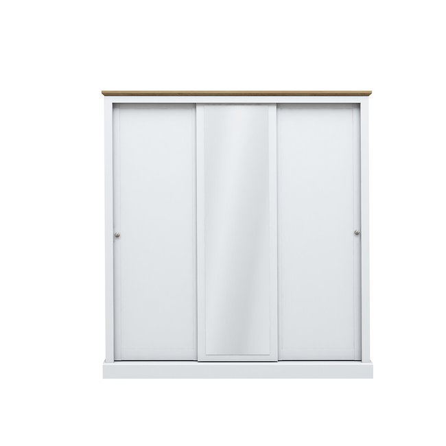 Wooden 3 Door Sliding Wardrobe - SO'HOME