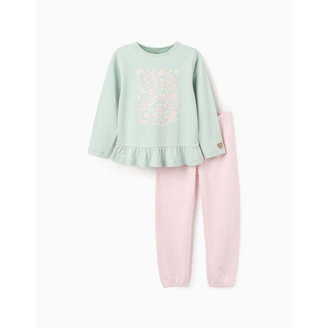 Pyjama Floral Brille dans le Noir vert clair <span itemprop=