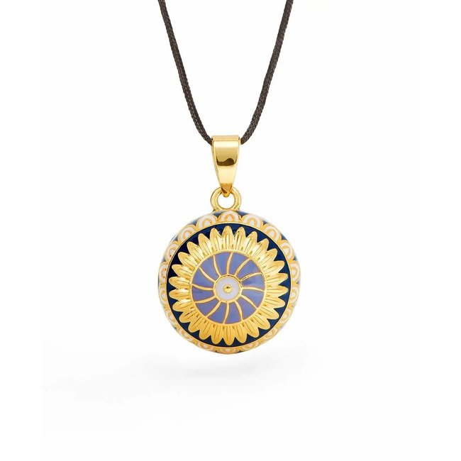 Bola de grossesse - Helios - Email multicolor - Doré Or 18 carats multicolore <span itemprop=