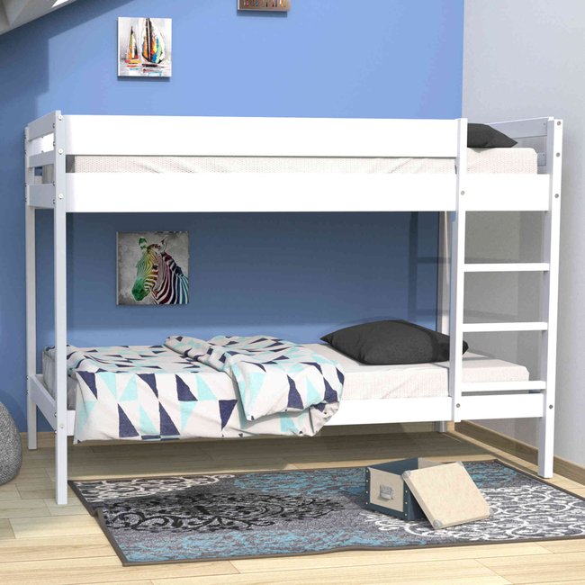 Lit superposé Couleur blanc <span itemprop=
