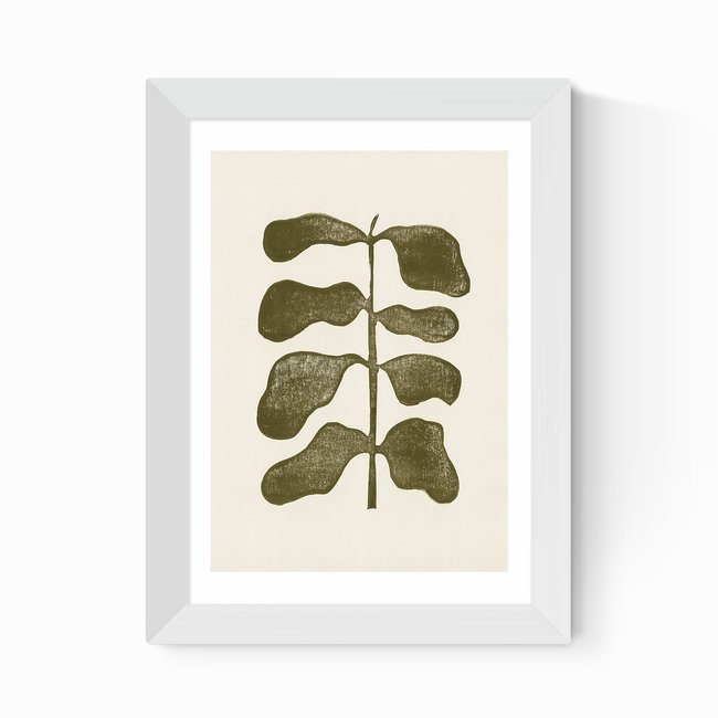 Linocut Plant by Alisa Galitsyna - EAST END PRINTS