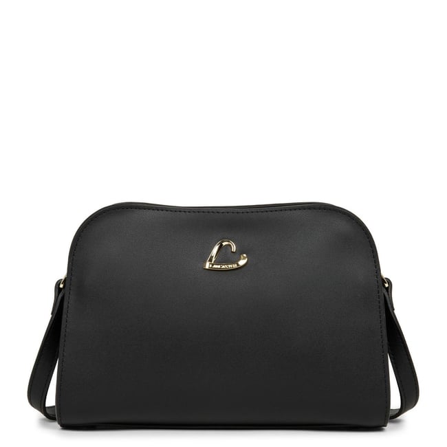 Sac Bandoulière LANCASTER Paris PAD En Cuir De Vachette - 25x15x8 Cm, Poche Zippée, Portable épaule Ou Croisé