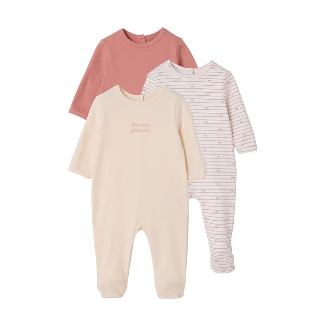 Lot de 3 dors bien ouverture dos - VERTBAUDET