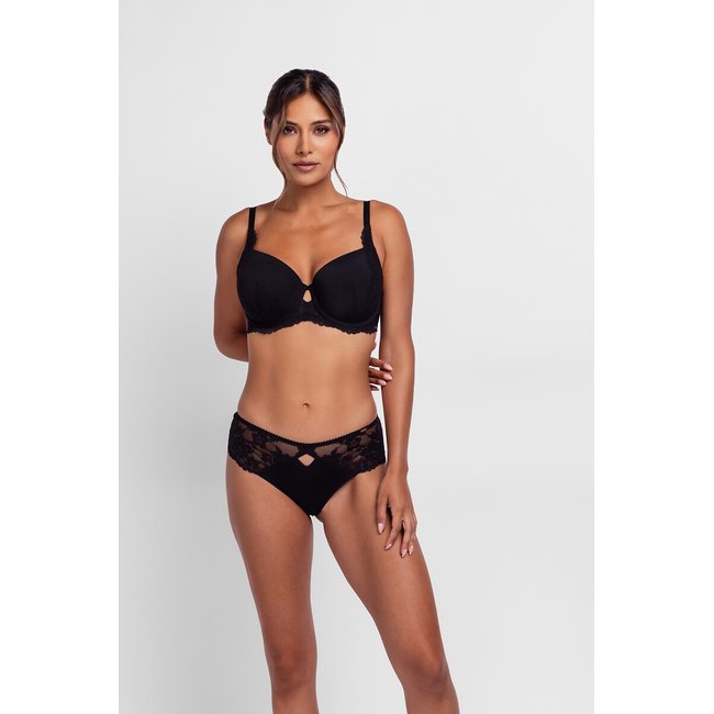 MARILYN Hipster High Underwear, Nero, S Donna
