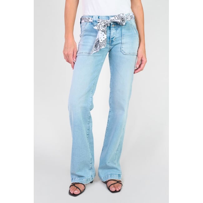 Jeans flare , longueur 34 blue <span itemprop=