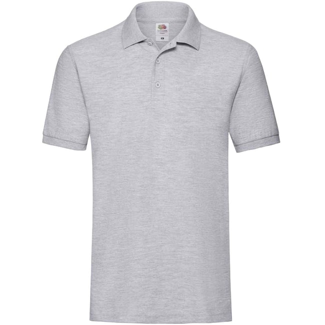 Polo PREMIUM gris clair chiné <span itemprop=