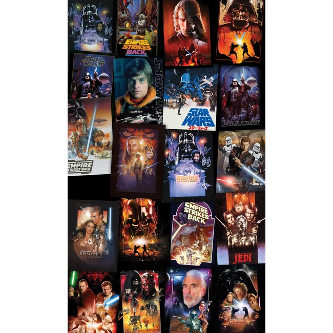 Papier peint Komar - Star Wars Posters Collage - 120 x 200 cm Couleur multicolore <span itemprop=
