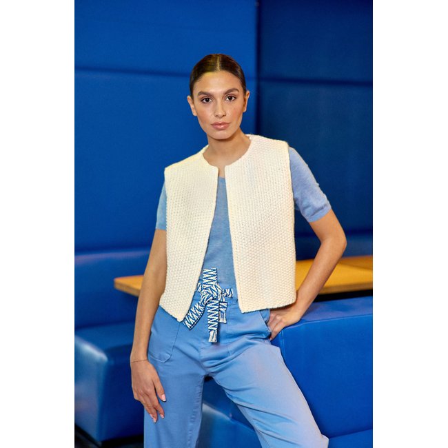 Gilet sans manches en maille tricot CREA - LA PETITE ETOILE