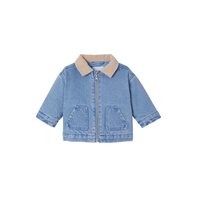 Veste jean stone <span itemprop=