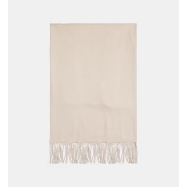 Écharpe unie ence 2 douce avec franges - GALERIES LAFAYETTE