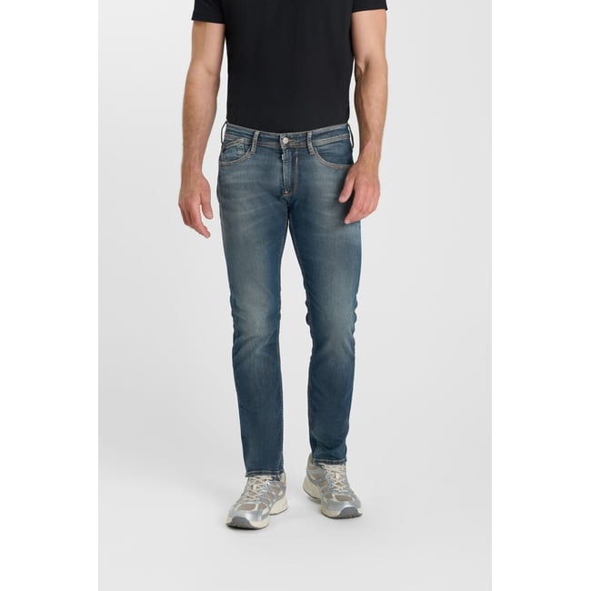 Jeans slim BLUE JOGG 700/11, longueur 34 blue / brown <span itemprop=