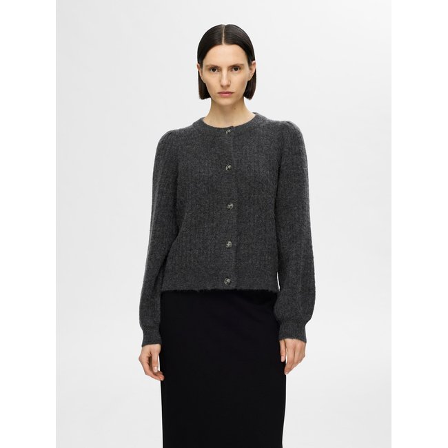 Cardigan SELECTED FEMME volcanic ash <span itemprop=