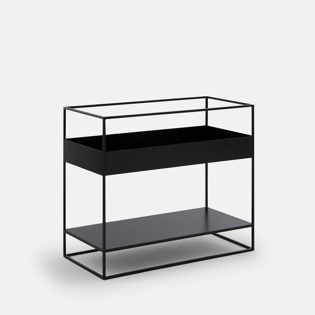 Hiba Metal Sofa Shelving Unit / Vinyl Storage black LA REDOUTE INTERIEURS