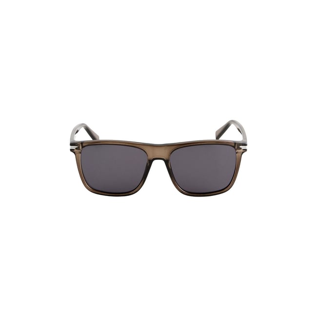 Lunettes de soleil style preppy marron <span itemprop=