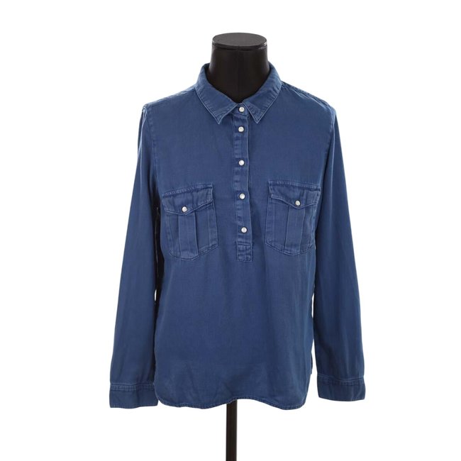 Chemise en coton - Très Bon État bleu <span itemprop=