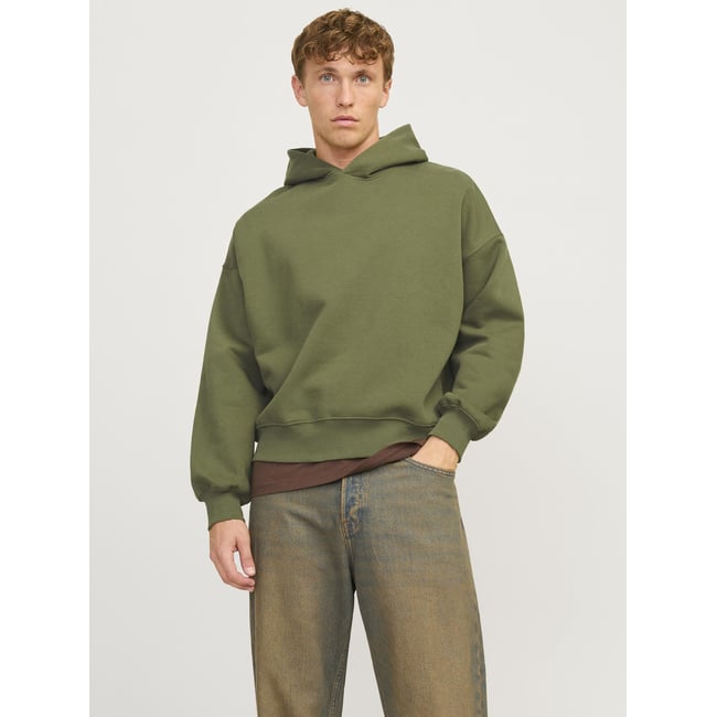 Sweat À Capuche verte - cypress <span itemprop=