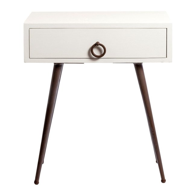 Chevet en manguier Couleur blanc <span itemprop=