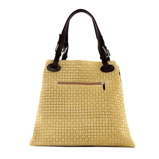 Sac a main en cuir italien tresse mallarme Oh My Bag La Redoute