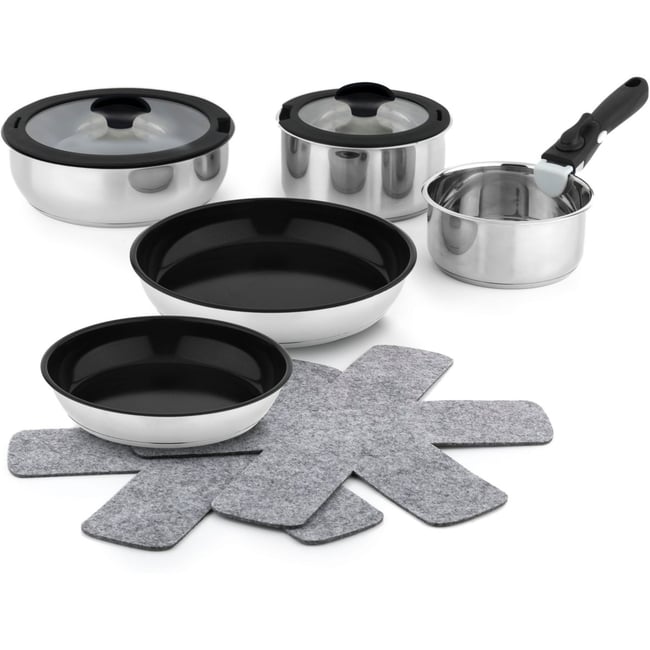 Batterie de cuisine 10 pcs revetement sain - Sans PFAS - ESSENTIEL B