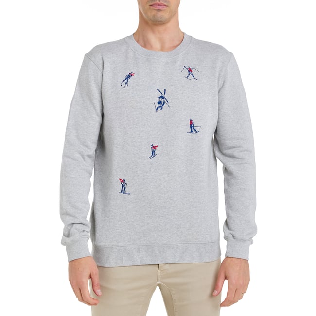 SWEAT SKIEUR gris <span itemprop=