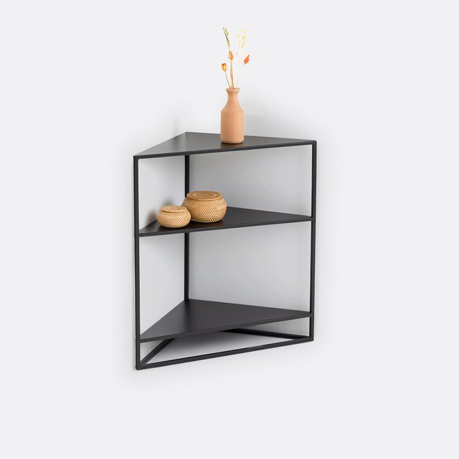 Console d'angle acier, Hiba noir <span itemprop=