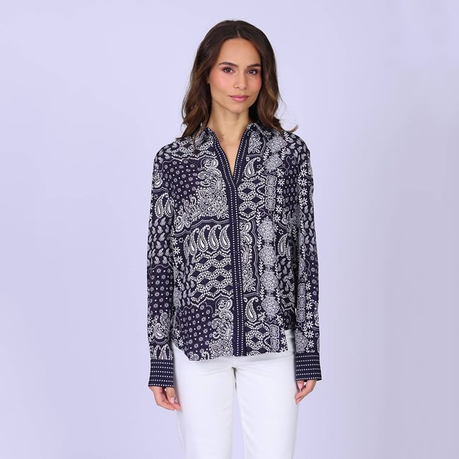 Chemise bandana Gwelda bleu <span itemprop=