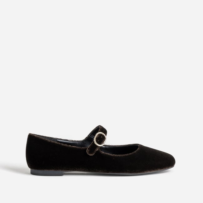 Ballerine BLEONA marron <span itemprop=