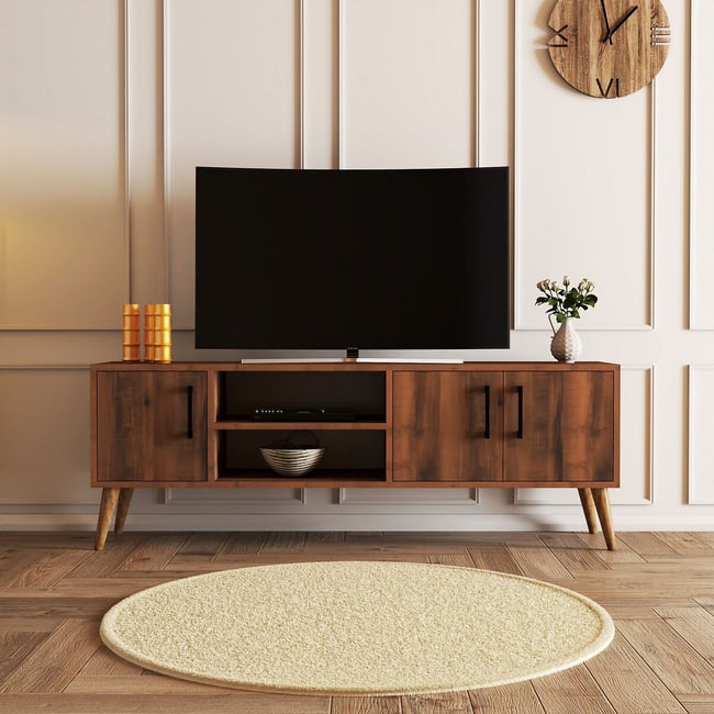 Тумба для ТВ Exxen / Эксен ореховый SO'HOME