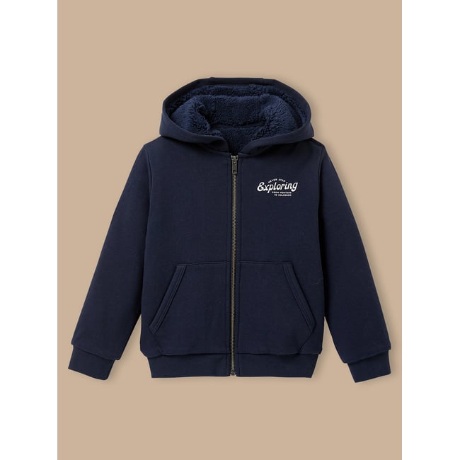Sweat zippé doublé sherpa - CYRILLUS