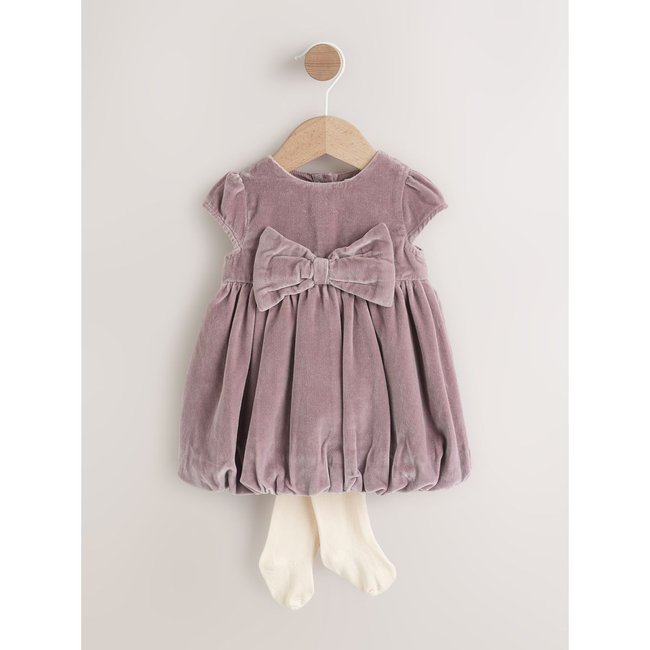 Robe bouffante et collants bébé, 2 pièces violet <span itemprop=