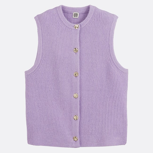 Gilet senza maniche in maglia a coste - LA REDOUTE COLLECTIONS