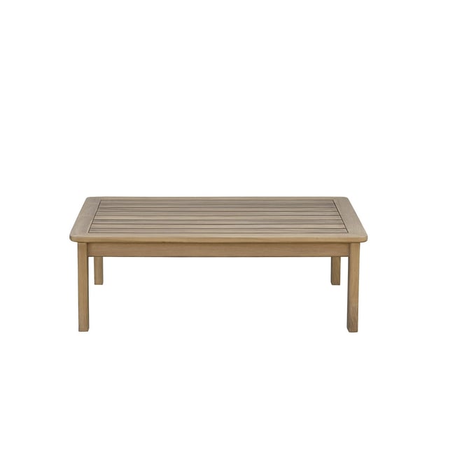 Table basse de jardin en teck massif  MAORA naturel <span itemprop=