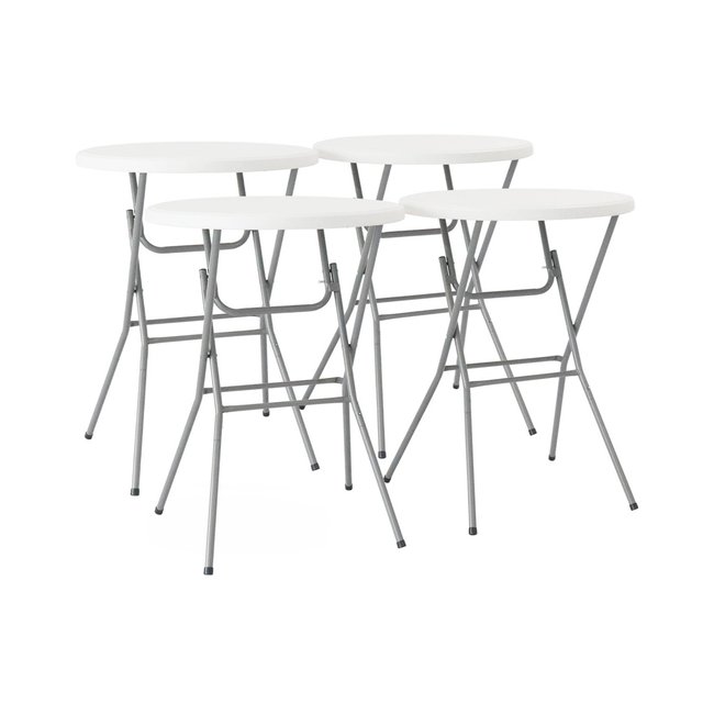 Table de réception, table mange debout pliante acier (lot de 4) GALA X4 - SWEEEK