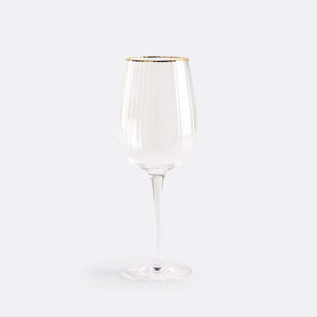 Lot 4 verres à vin Lurik Couleur transparent <span itemprop=