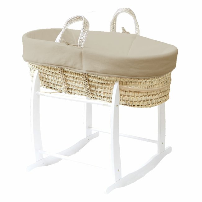 Couffin bébé avec support, habillage 100% coton bio - PREMIERS MOMENTS