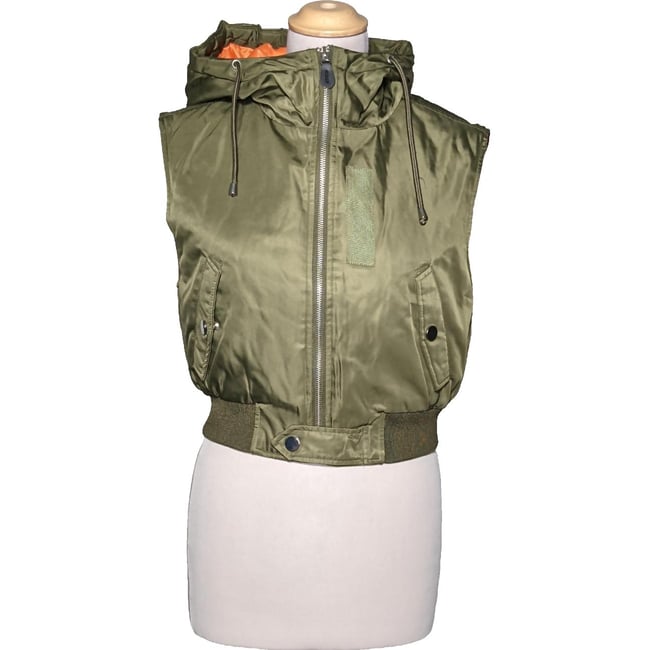 Veste Zara Taille 38 écru Style Parka - Occasion En Très Bon état, Doublure Polyester