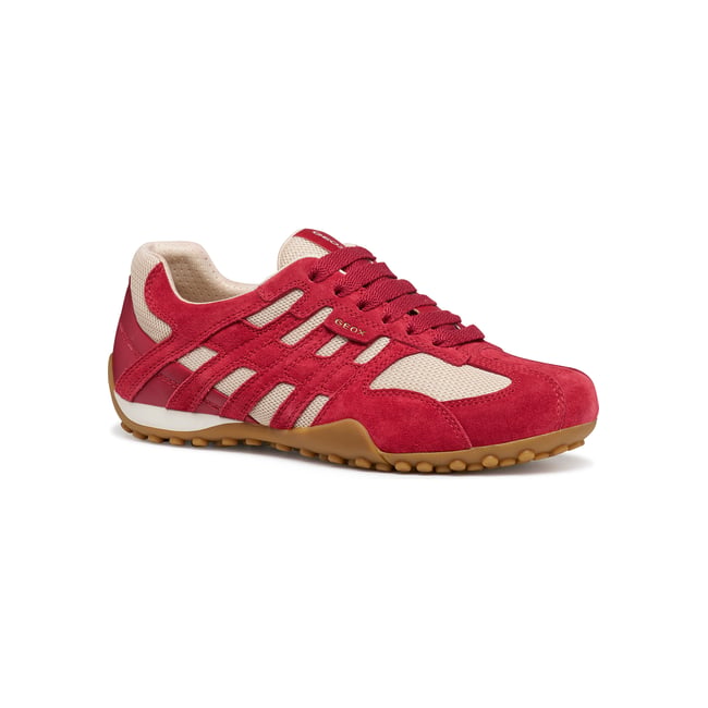 Baskets  D SNAKE ORIGINAL rouge/blanc cassé <span itemprop=