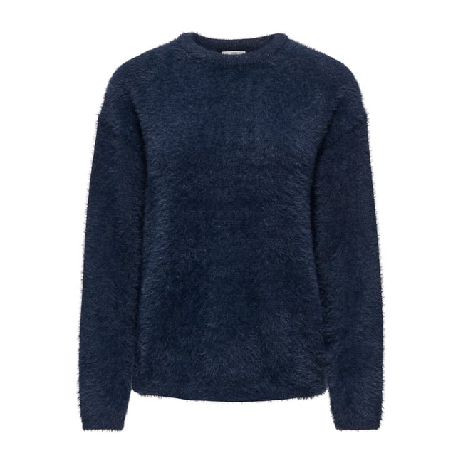 Pull a maniche lunghe con scollo rotondo blu marino JDY